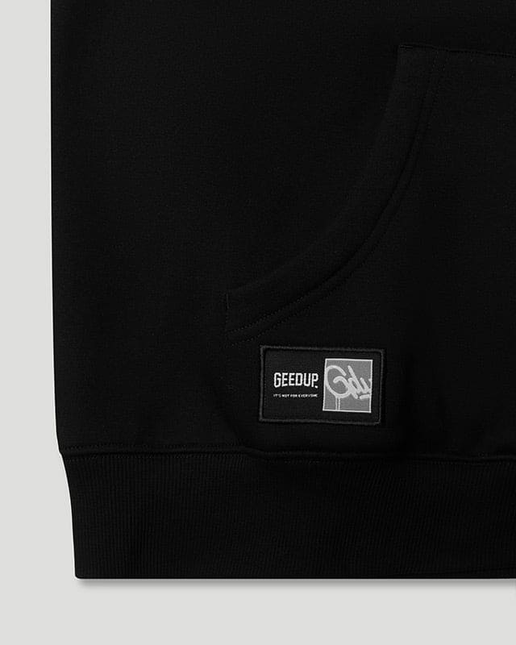 GEEDUP Team Logo Script Hoodie Black/Dusty Pink Size - Large