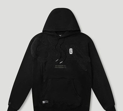 GEEDUP Handstyle/G Hoodie Black/Charcoal Size - 2xl