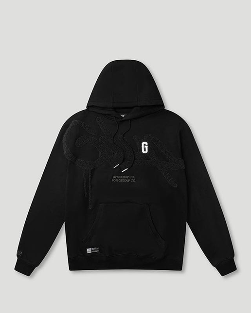 GEEDUP Handstyle/G Hoodie Black/Charcoal Size - 2xl