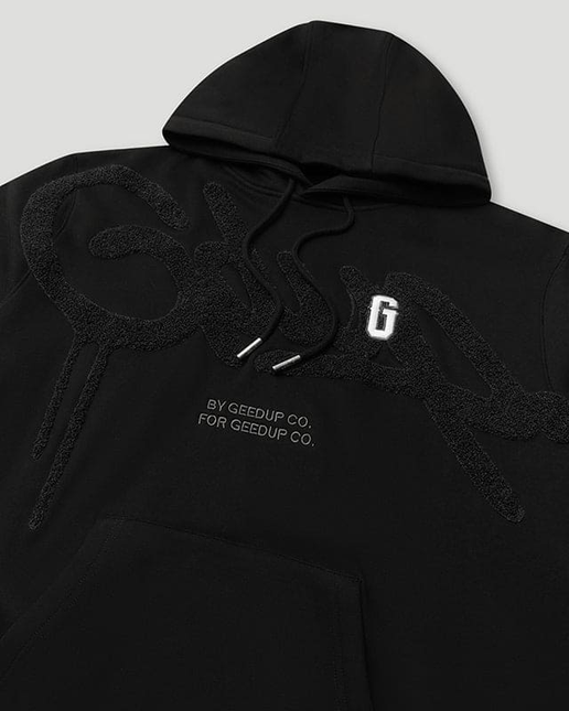 GEEDUP Handstyle/G Hoodie Black/Charcoal Size - 2xl