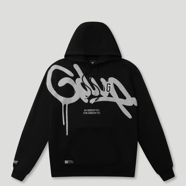 GEEDUP Handstyle G Hoodie Black/Light Grey