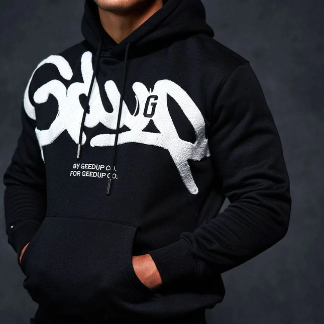 GEEDUP Handstyle G Hoodie Black/Light Grey