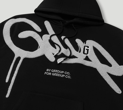 GEEDUP Handstyle G Hoodie Black/Light Grey