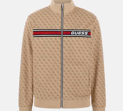 GUESS Eco beige logo korbin active jacket Size - Small