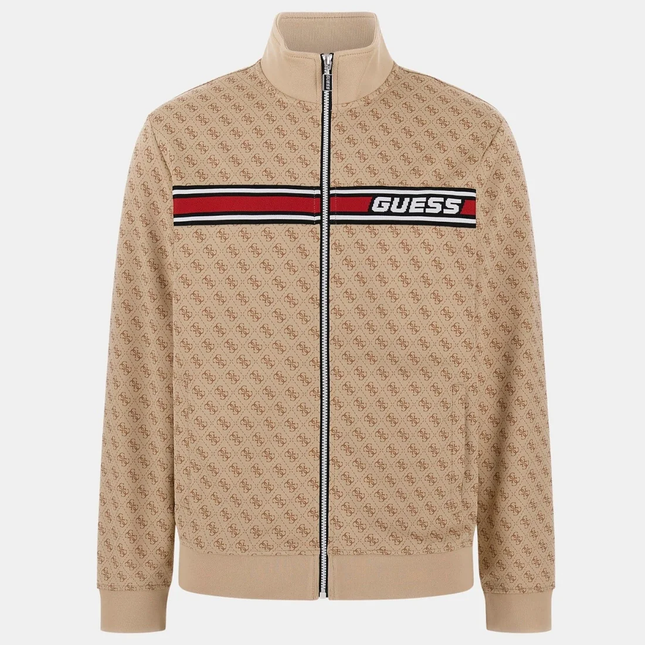 GUESS Eco beige logo korbin active jacket Size - Small