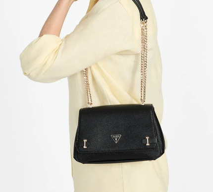 GUESS Black rosalba convertible crossbody flap