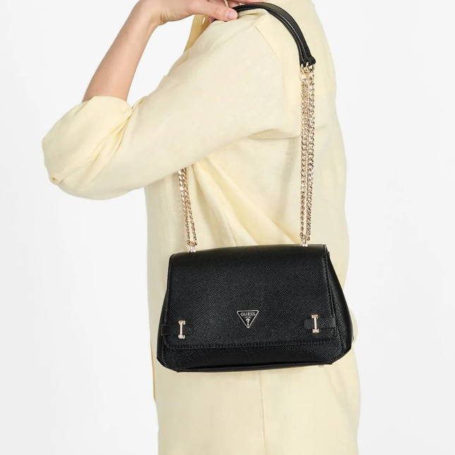 GUESS Black rosalba convertible crossbody flap