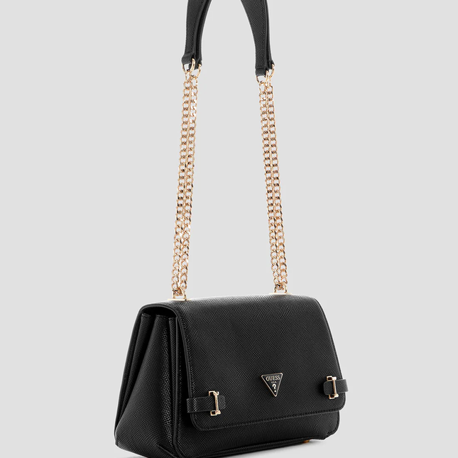 GUESS Black rosalba convertible crossbody flap