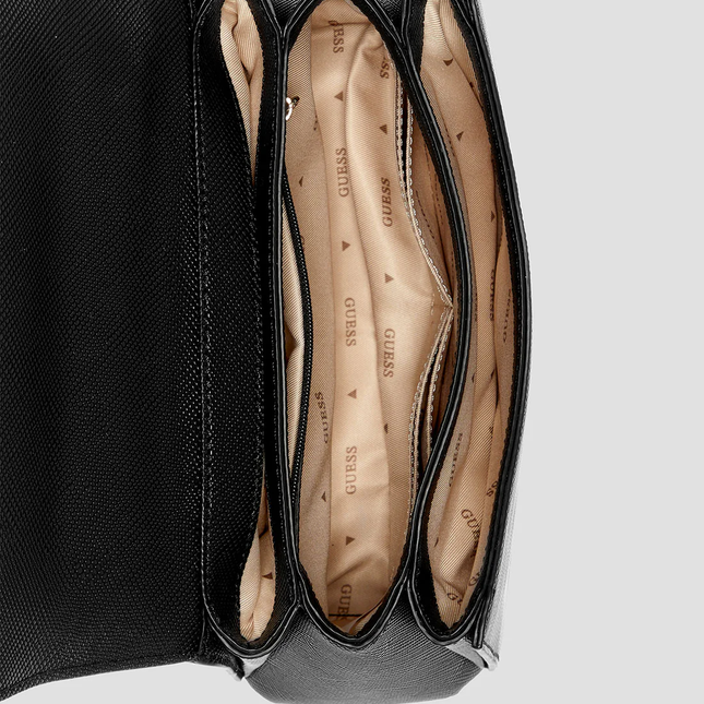 GUESS Black rosalba convertible crossbody flap