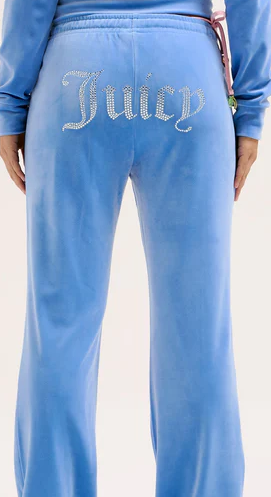 Juicy Couture Regatta Blue Flare Track Pants Size - Large