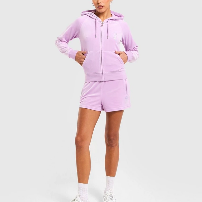 JUICY COUTURE Velour Full Zip Hoodie Size - Small