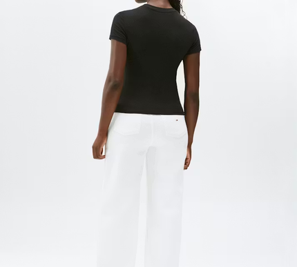 Tommy Hilfiger Slim Tonal Linear Tee - black Size - XS