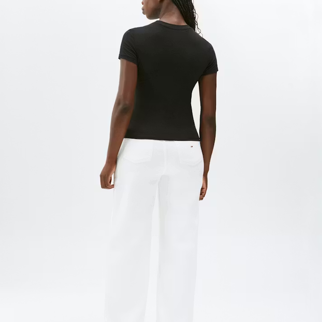 Tommy Hilfiger Slim Tonal Linear Tee - black Size - XS