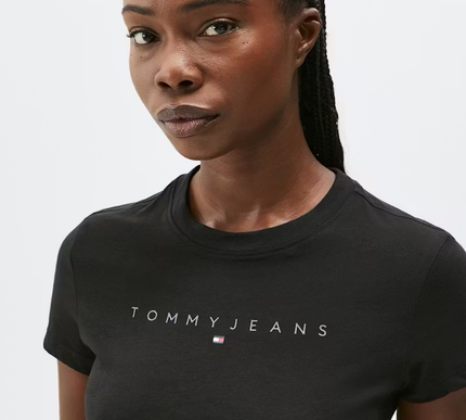 Tommy Hilfiger Slim Tonal Linear Tee - black Size - XS