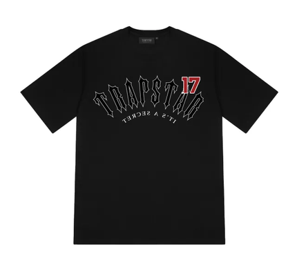 trapstar Irongate Arch Tee - Black/Red Size - Large