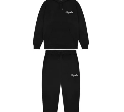 Victorious Trapstar Hooded Tracksuit - Black/White Size - Medium