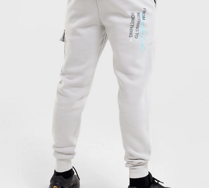 Hoodrich Splatter Joggers grey/blue Size - Medium