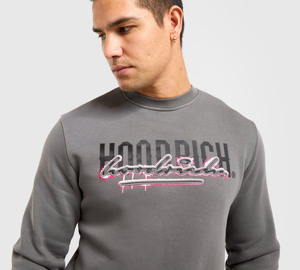 Hoodrich Splatter Sweatshirt grey/pink Size - Medium