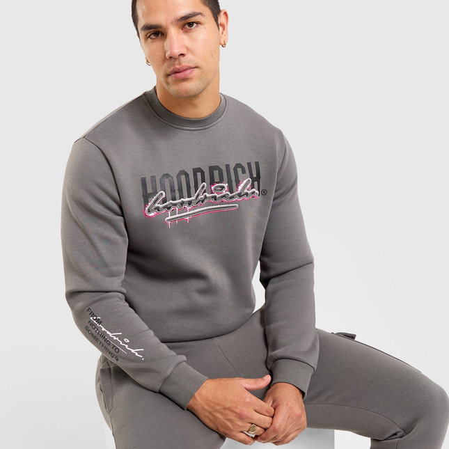 Hoodrich Splatter Sweatshirt grey/pink Size - Medium