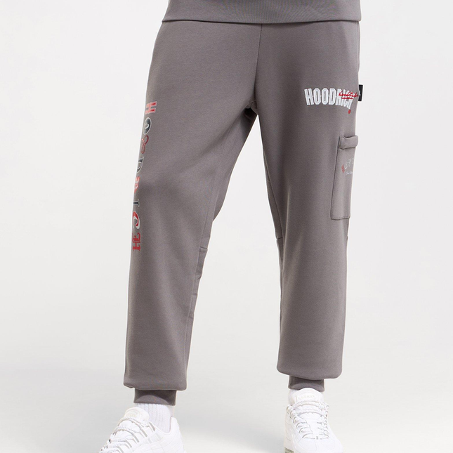 Hoodrich heat v3 grey/red track pants - L