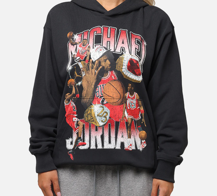 Jumpman Flight Graphic Fleece Pullover Hoodie - Medium / black