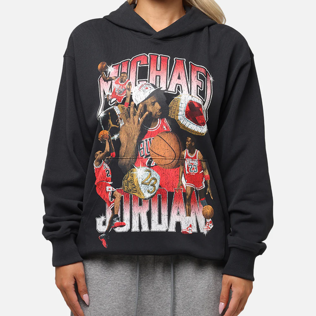 Jumpman Flight Graphic Fleece Pullover Hoodie - Medium / black