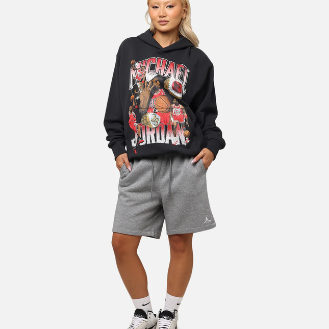 Jumpman Flight Graphic Fleece Pullover Hoodie - Medium / black