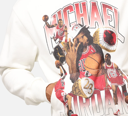 Jumpman Flight Graphic Fleece Pullover Hoodie - Small / white