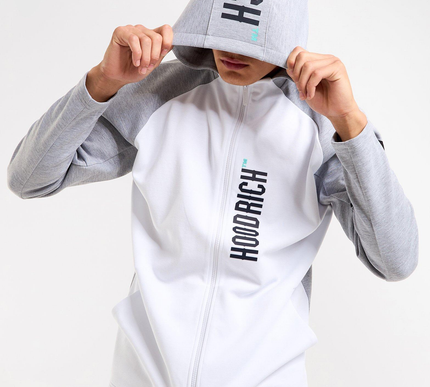 Hoodrich circuit full zip hoodie blue - Large