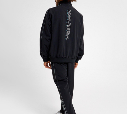 Nautica zip up woven reflective jacket size - M