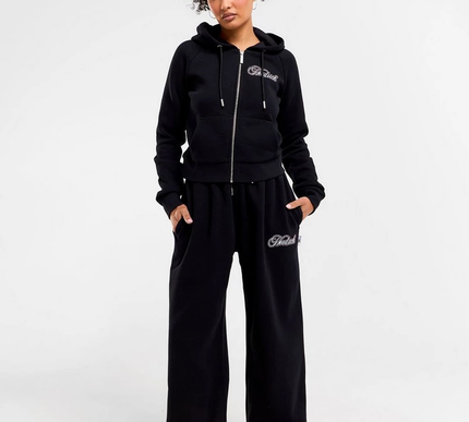 Hoodrich Figure Fitted Full Zip diamantes Hoodie Size - XS