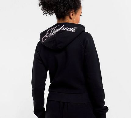 Hoodrich Figure Fitted Full Zip diamantes Hoodie Size - XS