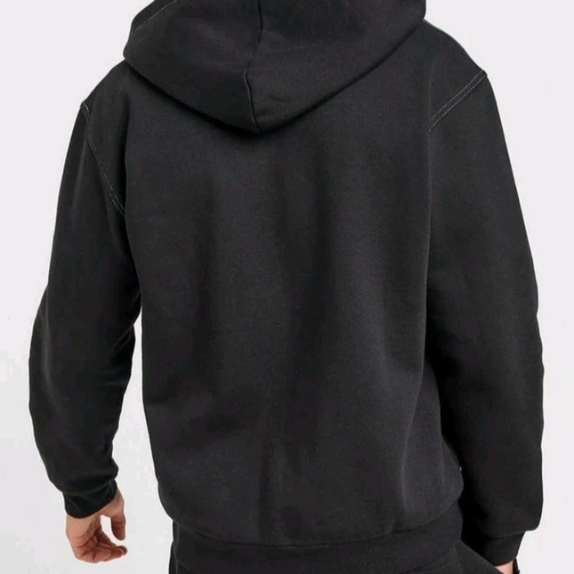 Adidas Full Zip Stitch Hoodie Black Men Size - Small