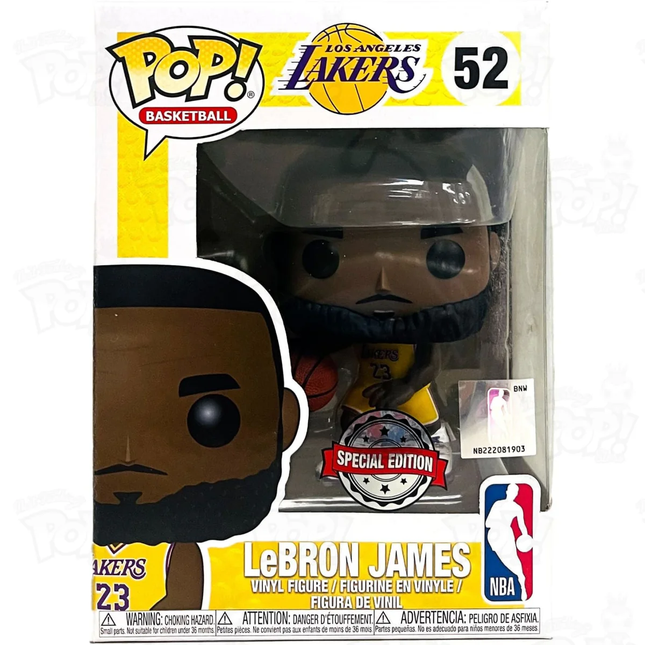 lebron james #52 (yellow shirt) NBA sports Funko Pop! vinyl figure + free case