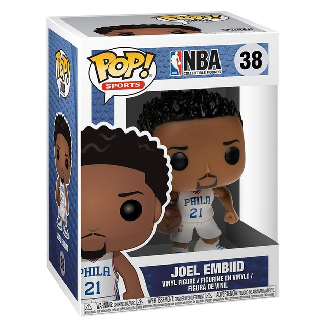 Joel Embiid Funko Pop! Vinyl NBA Figure #37 + free case
