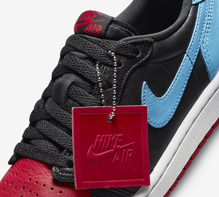 Jordan 1 Retro Low OG Red/Blue (Women's) Size - 8us