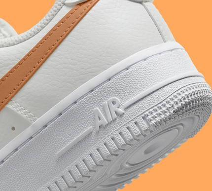Nike air force 1's orange (womens)
