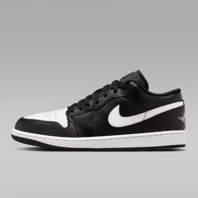 Jordan 1 Low Black Summit Mens White Size - 9.5us