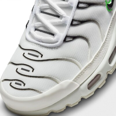 Nike Air Max Plus White Neon Metallic Silver (Women's)  Size - 6us