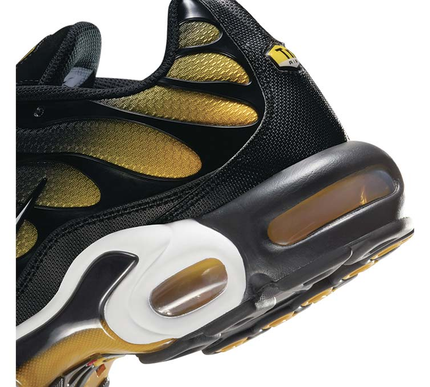 Nike Air Max Plus Black University Gold White Size - 8.5US