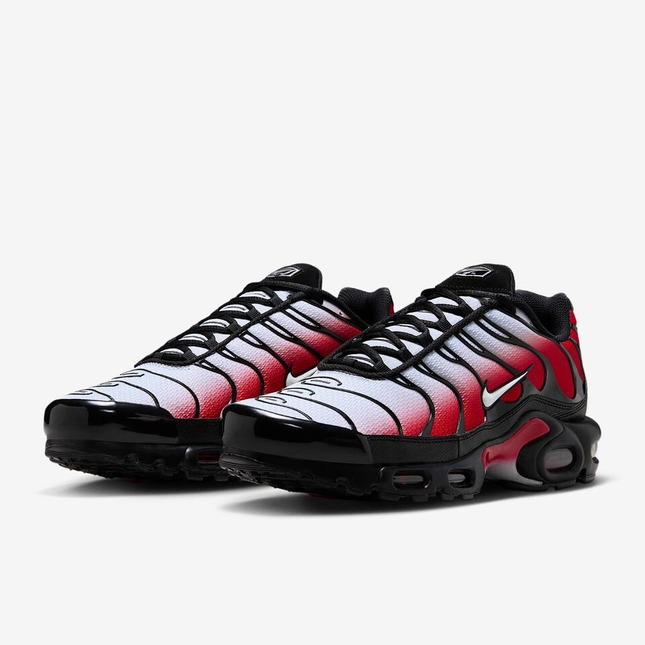 Nike Air Max Plus TNS Pure Platinum University Red Black White Size - 9us