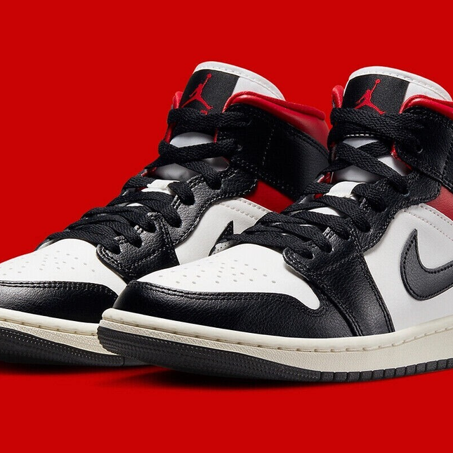 Jordan 1 Mid Gym Red Panda (Women's) Size 5US