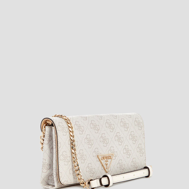 GUESS noelle crossbody organiser bag White