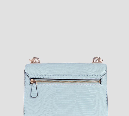 Guess Blue salinge flap crossbody bag