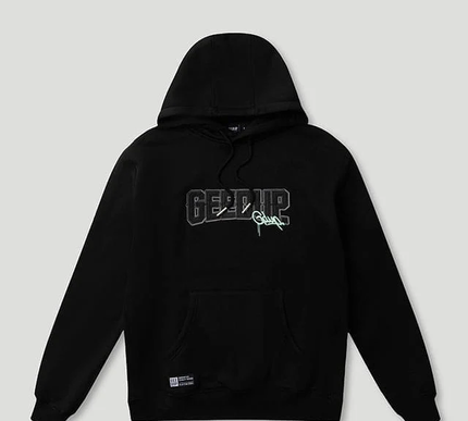 PFK/Handstyle Hoodie Black/Pastel Mint