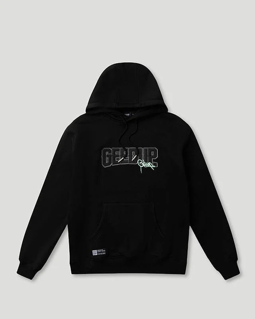 PFK/Handstyle Hoodie Black/Pastel Mint