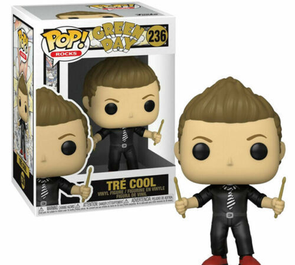 Tre cool #236 Pop! vinyl music funko + free case (damage)