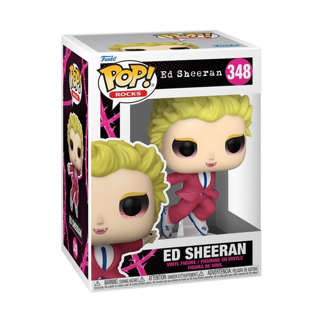 Ed sheeran #348 (diamond) Pop! vinyl music funko + free case (damage)