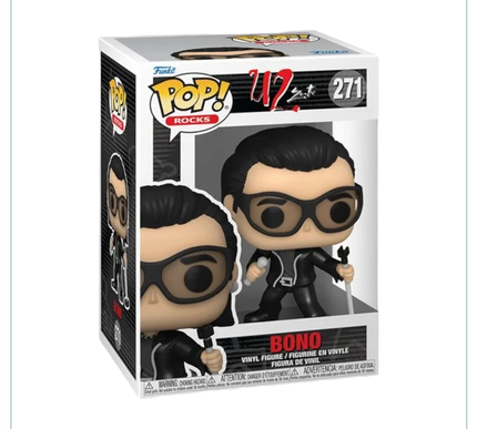 bono #271 Pop! vinyl music funko + free case (damage)