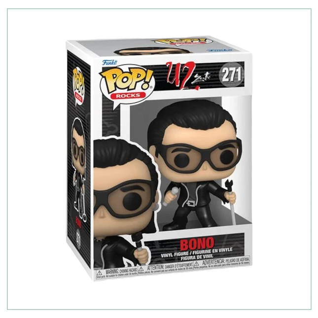 bono #271 Pop! vinyl music funko + free case (damage)